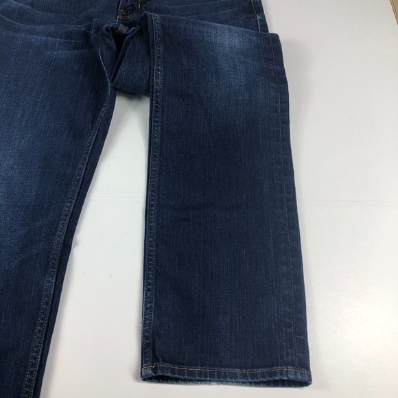 Bonobos Jeans Men's 35 x 33* Slim Straight Leg Blue Fade Stretch White Oak Denim - Picture 4 of 16